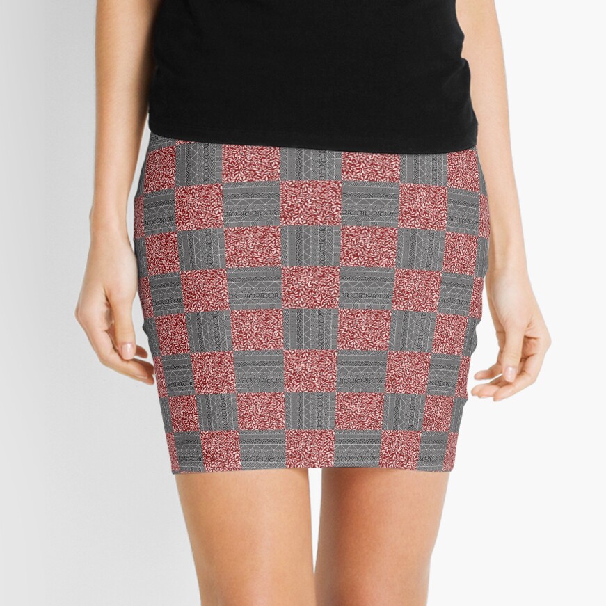 Checkered Pattern Play Mini Skirt