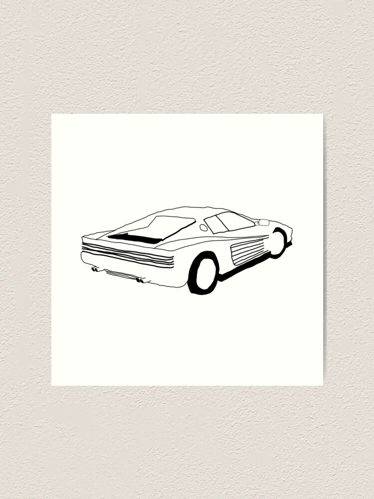 frank ocean white ferrari Art Print