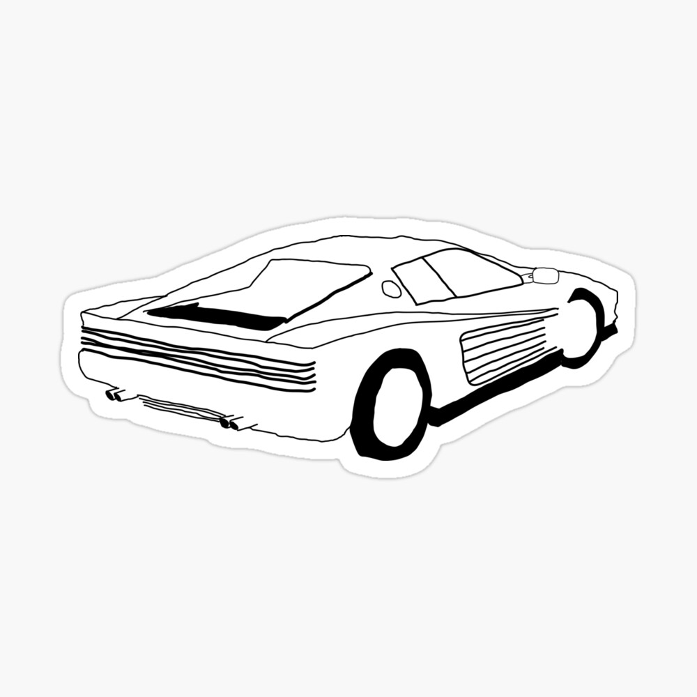  Frank Ocean - White Ferrari 20x20 inches - 51x51 cm