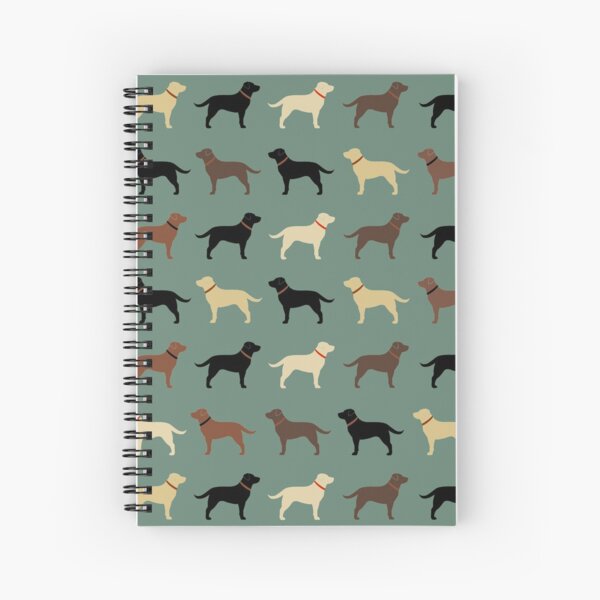 Item preview, Labrador Retriever Dog Silhouettes Pattern with Chocolate, Yellow, Red and Black Labs designed and sold by Jenn Inashvili.