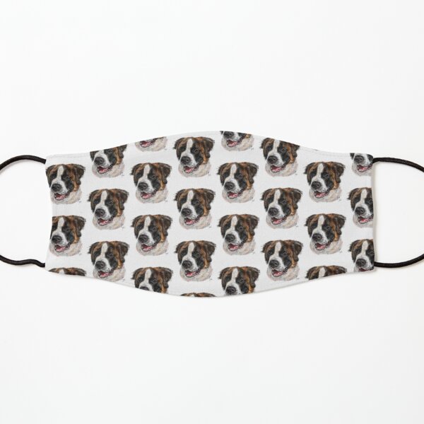 Smiling Happy St Bernard Dog Kids Mask