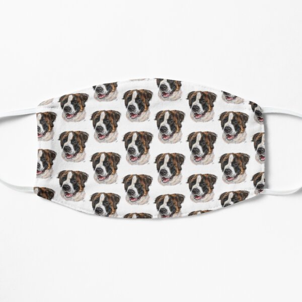 Smiling Happy St Bernard Dog Small Mask