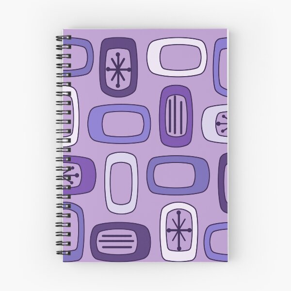 Item preview, Midcentury MCM Rounded Rectangles Purple designed and sold by thepixelgarden.