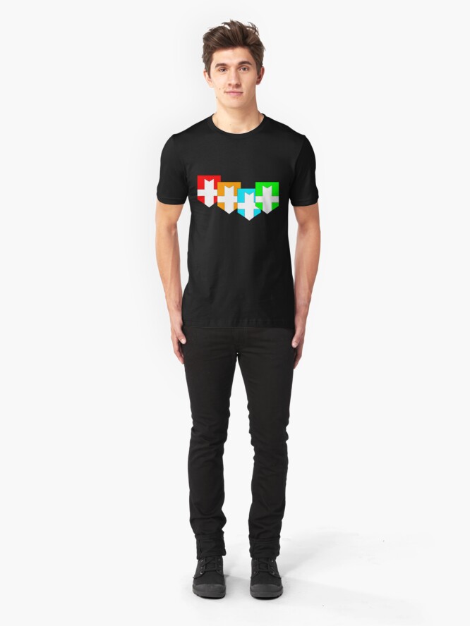 Alternate view of Elemental Knights Slim Fit T-Shirt