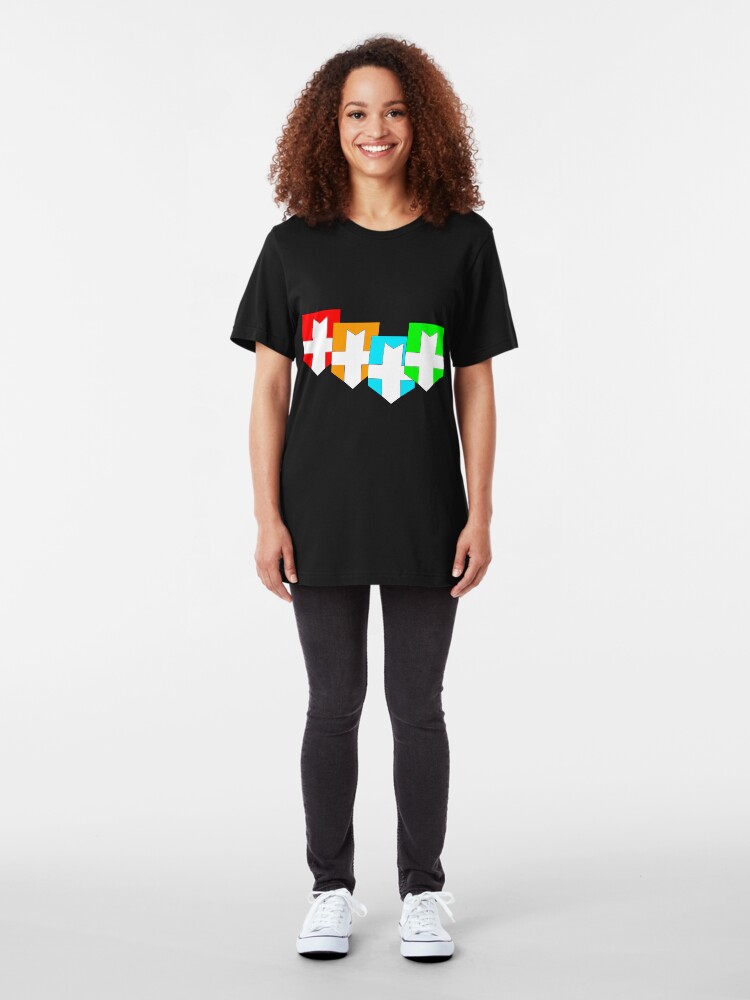 Alternate view of Elemental Knights Slim Fit T-Shirt