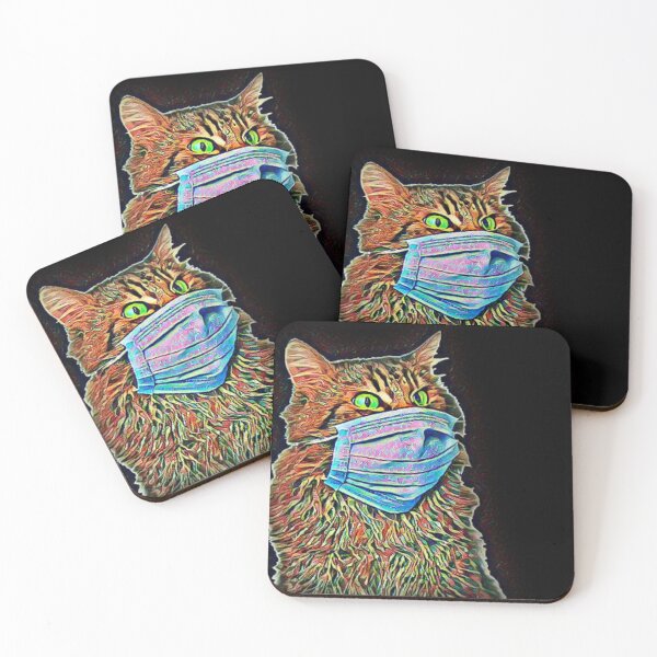 Item preview, cat in a mask  designed and sold by Sebastian Art.