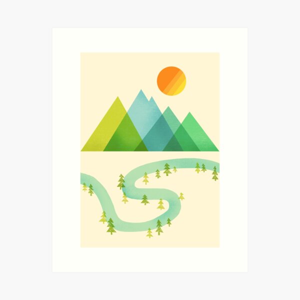 Bend in the River Art Print