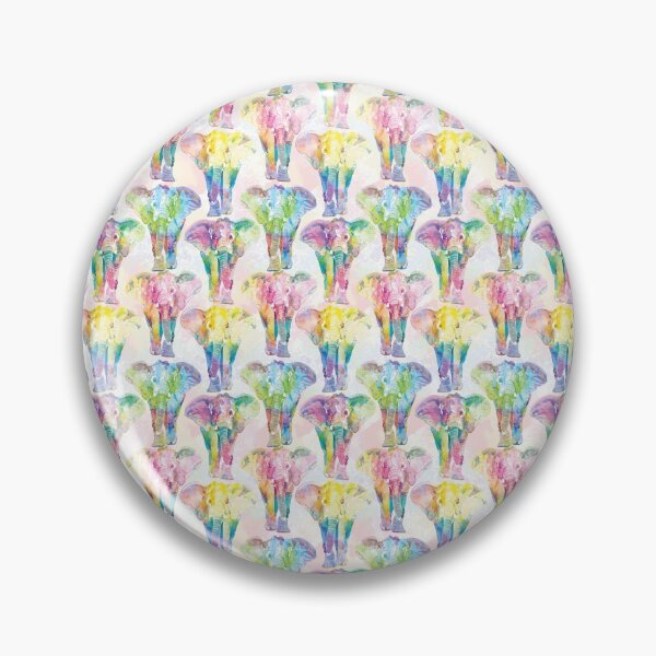Item preview, Elephant bathed in watercolors (Holi Festival) designed and sold by Asinno.