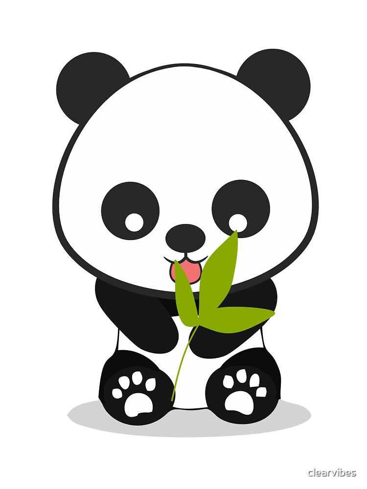 Cute Panda Loves Eating Bamboo Kids Kawaii Kids T Shirt By Clearvibes Redbubble