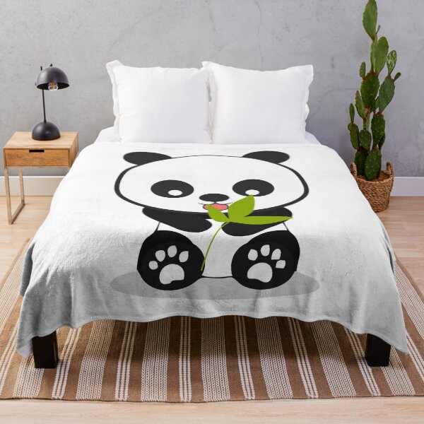 Item preview, Cute Panda Loves Eating Bamboo | Kids Kawaii designed and sold by clearvibes.