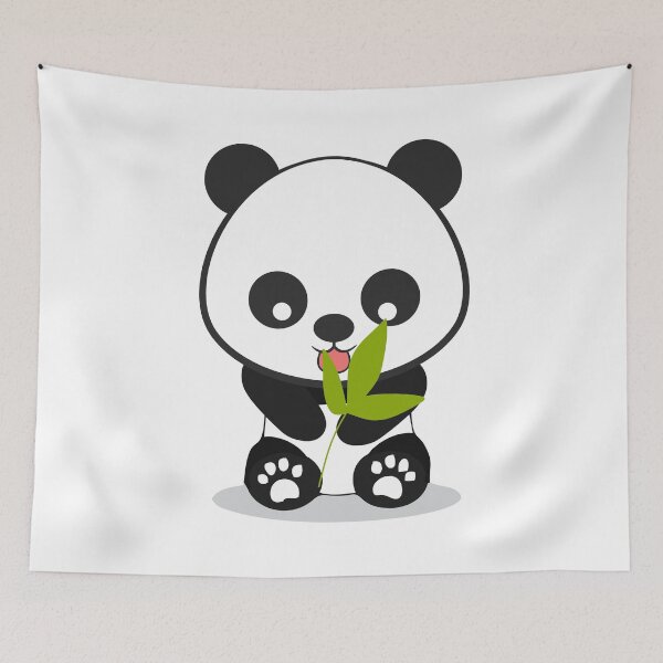 Item preview, Cute Panda Loves Eating Bamboo | Kids Kawaii designed and sold by clearvibes.