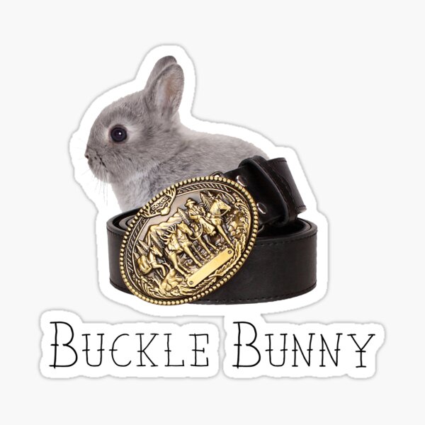 Buckle bunny pictures Buckle Bunny Sticker By Rachelcsmith Redbubble