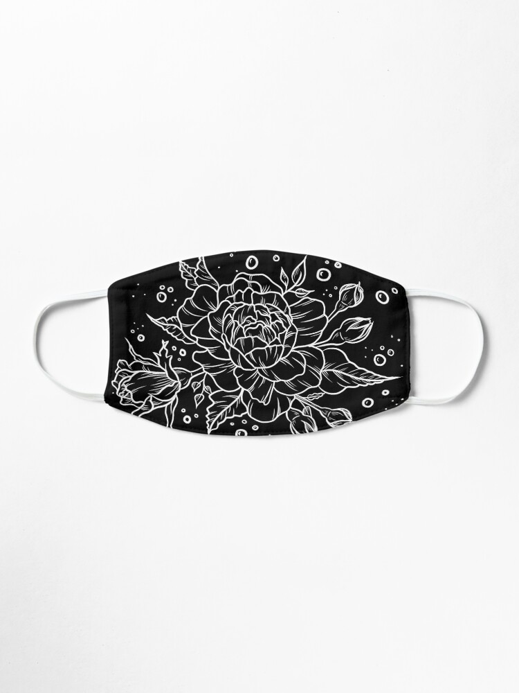 Alternate view of Roses and Bubbles in Black Mask
