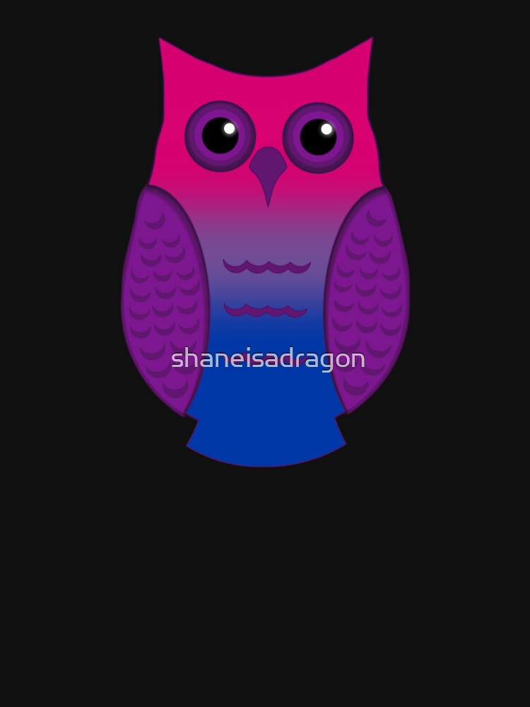 Bi Pride Owl by shaneisadragon