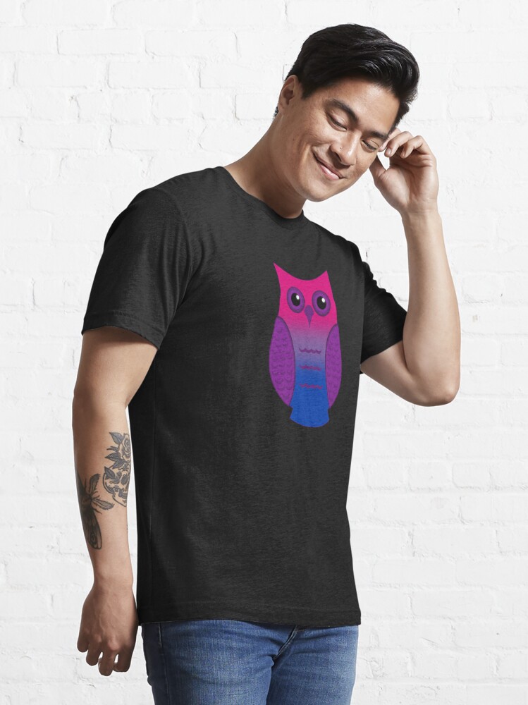 Alternate view of Bi Pride Owl Essential T-Shirt