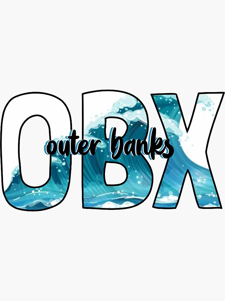 "OBX" Sticker for Sale by sophiesklar Redbubble
