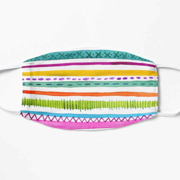 Summer Stripes Flat Mask