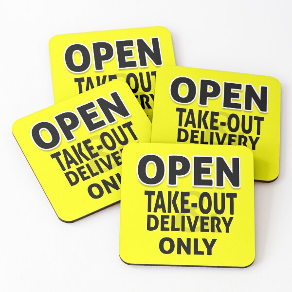 Item preview, Take Out & Delivery Only | Restaurant Covid-19 Sign  designed and sold by PureCreations.