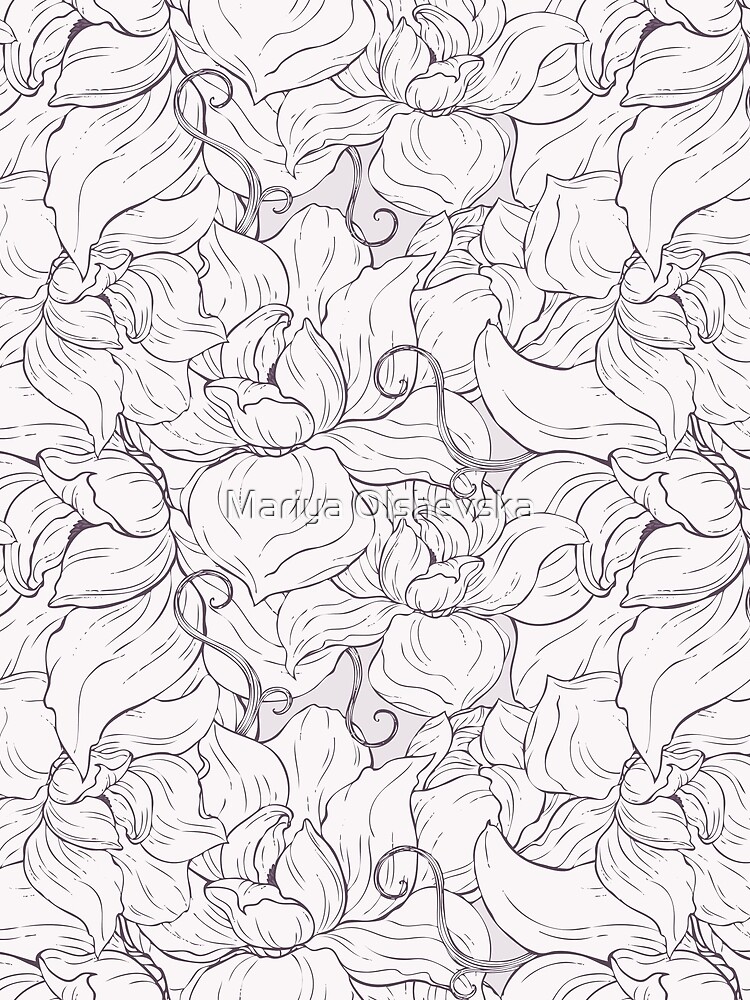 Pale Magnolia Pattern by OzureFlame