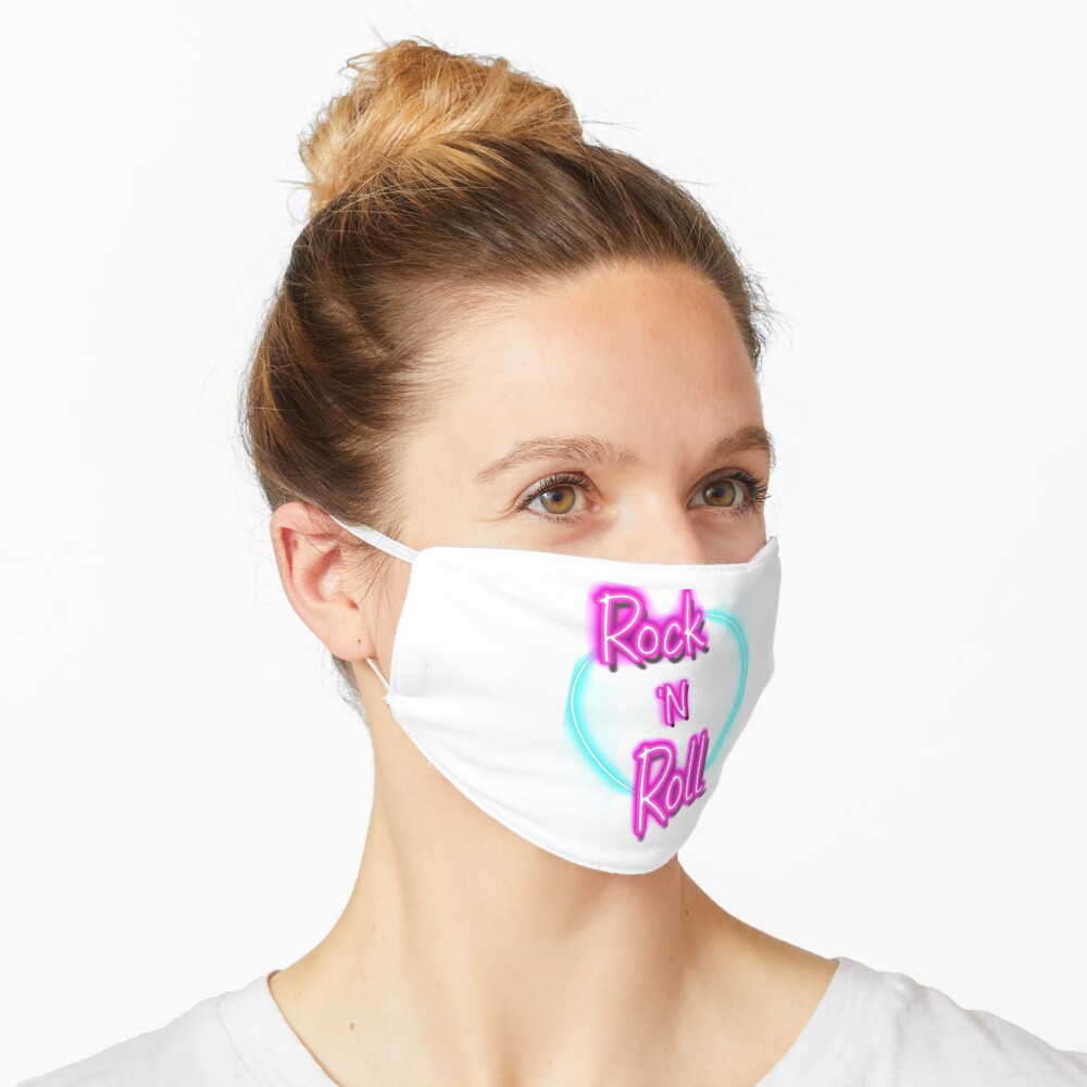 Rock and roll art Mask