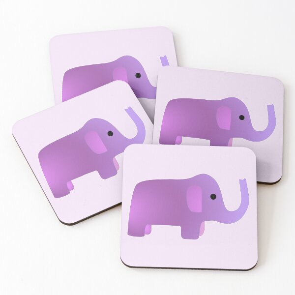 Item preview, Cute Pink and Purple Elephant designed and sold by Hedgie Designs.