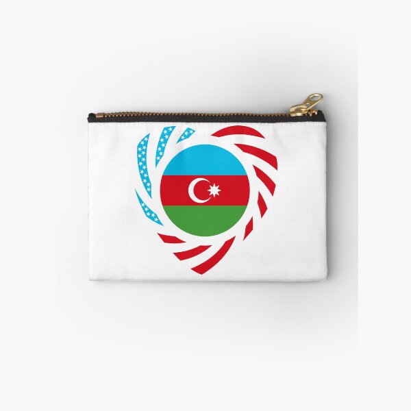 Item preview, Azerbaijani Multinational Patriot Flag Series (Heart) designed and sold by Carbon-Fibre Media.