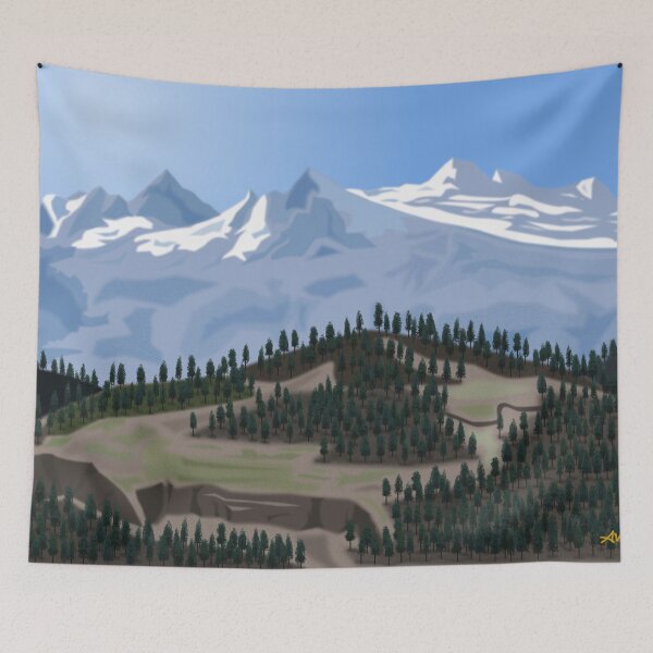 Item preview, MOUNTAIN WITH TREES designed and sold by ALVALERA.