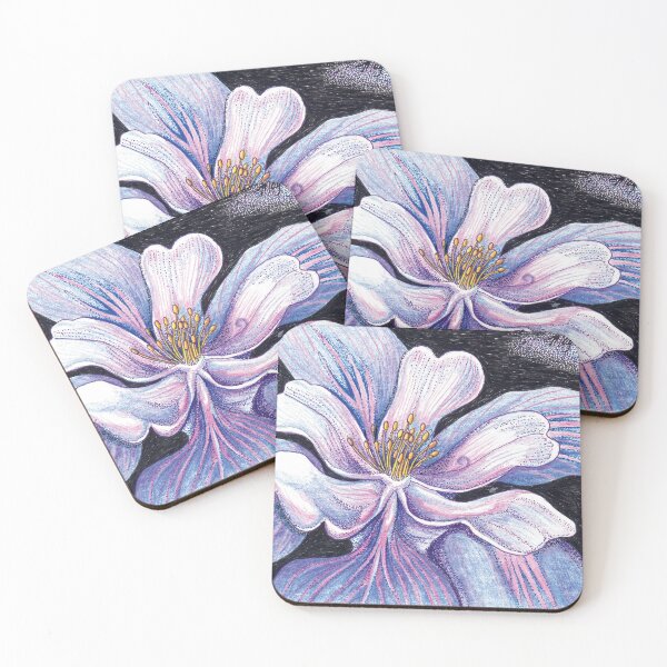 Item preview, Blue Columbine Flower (Genuflection to O'Keeffe) designed and sold by QuixoteRidge.