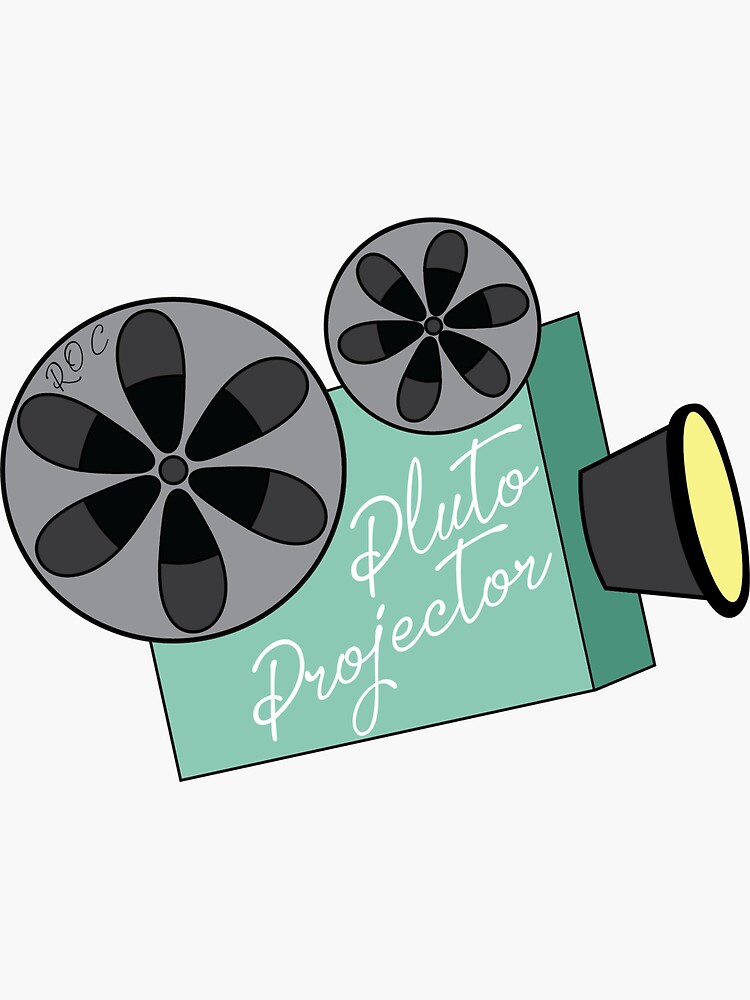 "Pluto Projector" Sticker for Sale by annapearlio Redbubble
