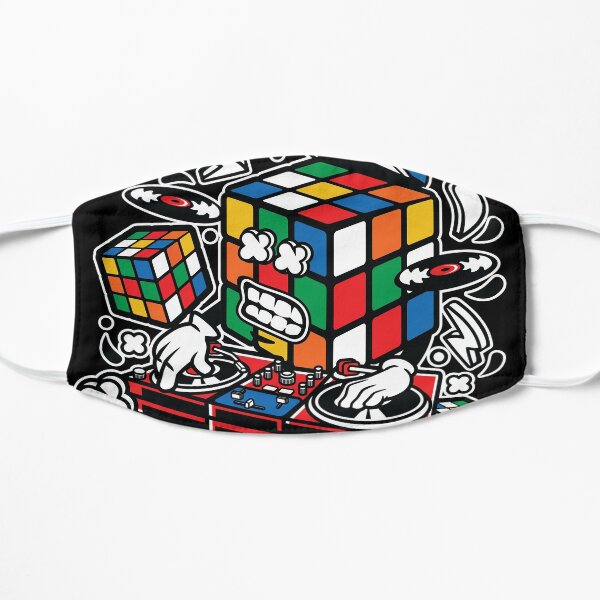 DJ Rubix Cube Mascarilla plana