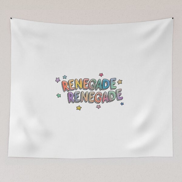 Item preview, renegade renegade - colorful stars gradient cute lettering designed and sold by cameronbaba.