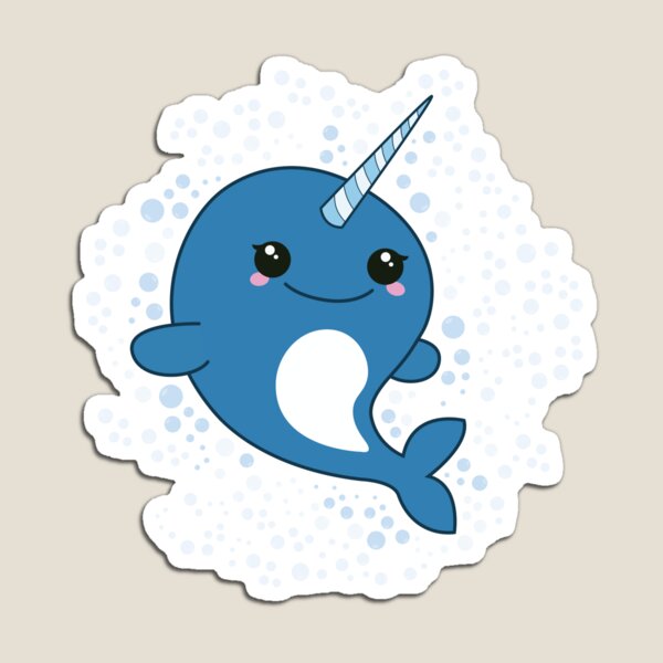 Happy Narwhal Magnet