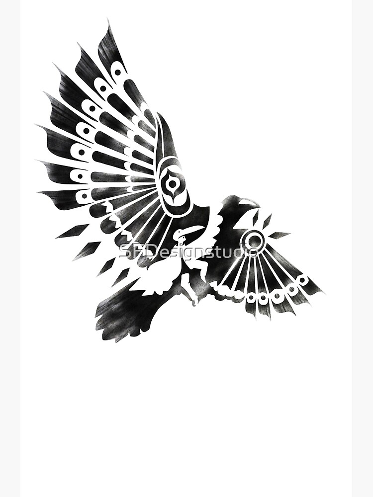 Tattoo Design Decorative Crow Tattoo Maori Stock Vector (Royalty Free)  794146084 | Shutterstock