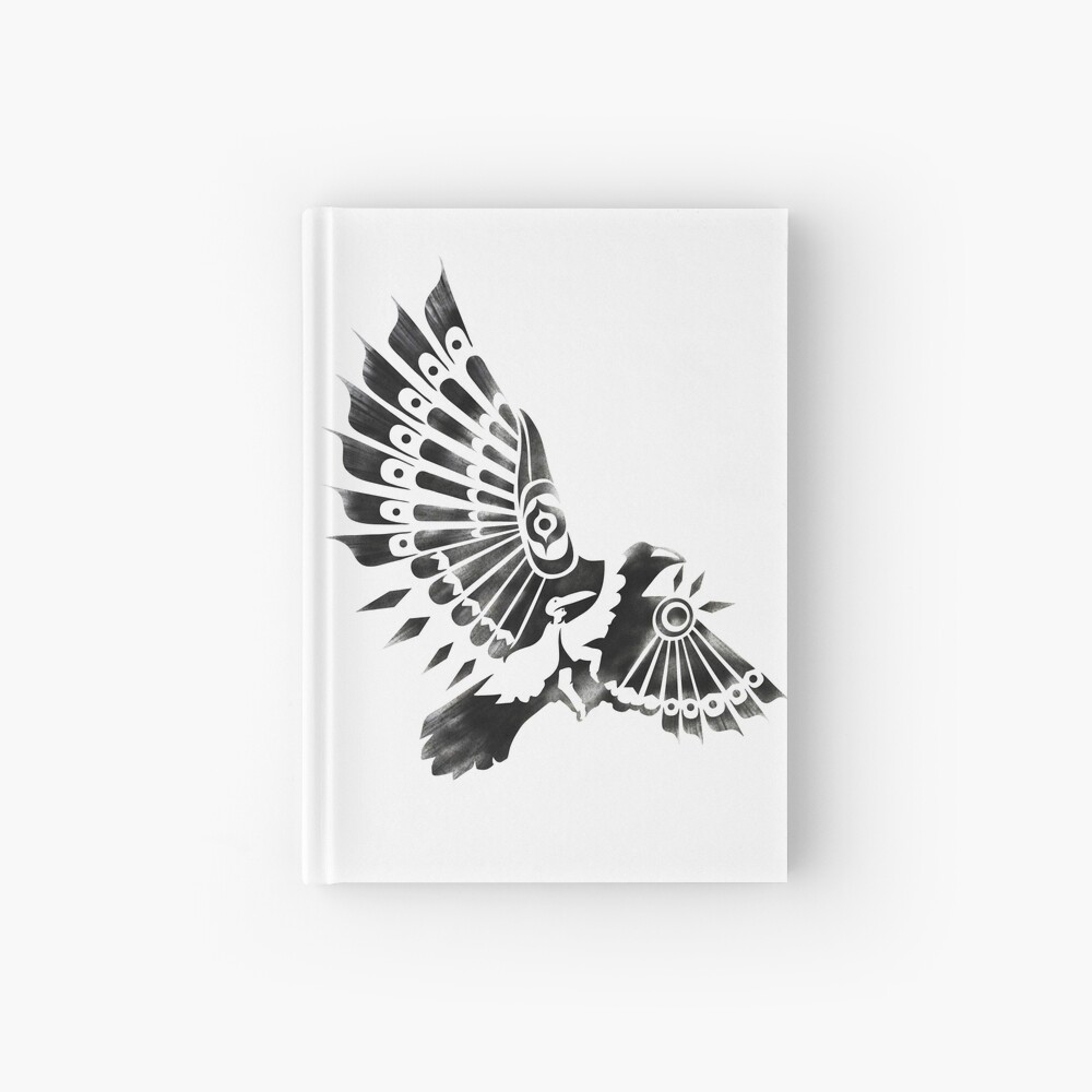 raven crow nordic drawing tattoo design present' Mouse Pad | Spreadshirt