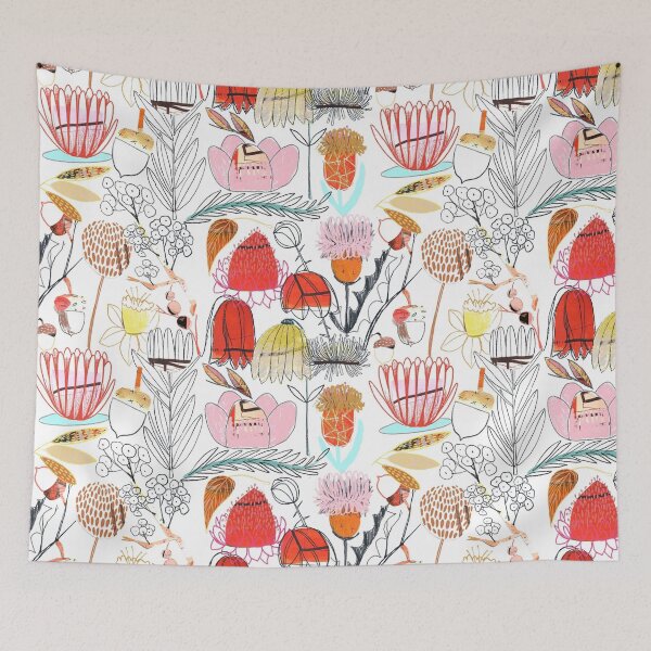 Item preview, Collage Flowers - Red designed and sold by LaurenONeillArt.