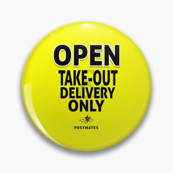 Item preview, Take Out & Postmates Delivery Only | Restaurant Covid-19 Sign  designed and sold by PureCreations.