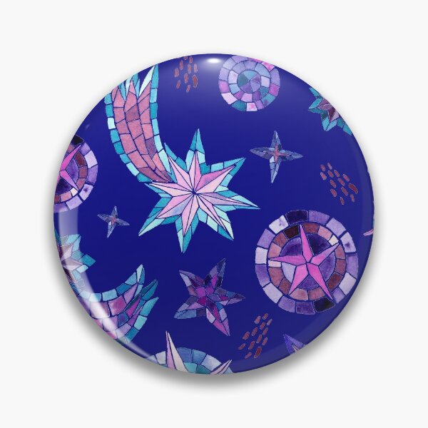 Item preview, Watercolor mosaic stars galaxy pattern designed and sold by CrisBanana.