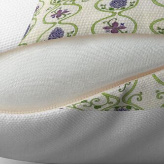 Alternate view of Vintage Lilac Pattern Throw Pillow