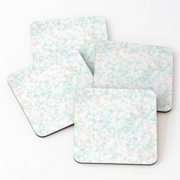 Item preview, Mint & Peach Pastel Paint Splatter designed and sold by IntrovArtDesign.