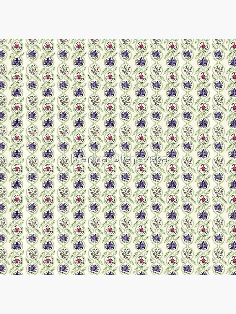 Antique Floral Wallpaper Pattern II by OzureFlame