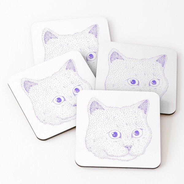 Item preview, Purple kitty designed and sold by -Pen-sive.