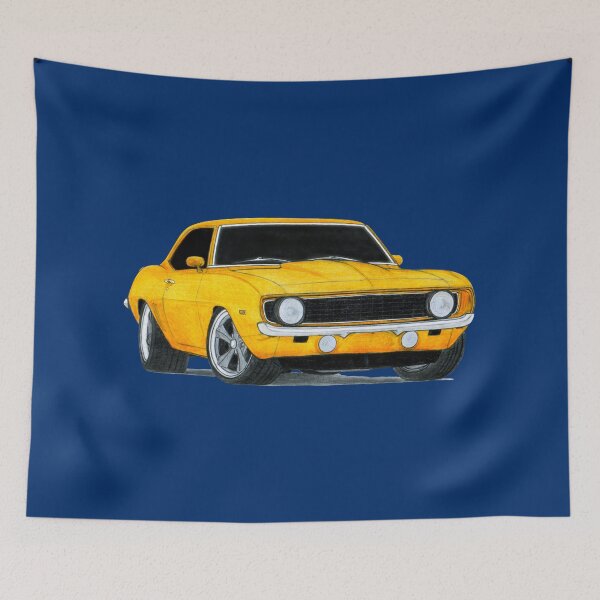 Item preview, 1969 Chevrolet Camaro SS Drawing designed and sold by ItsMeRuva.
