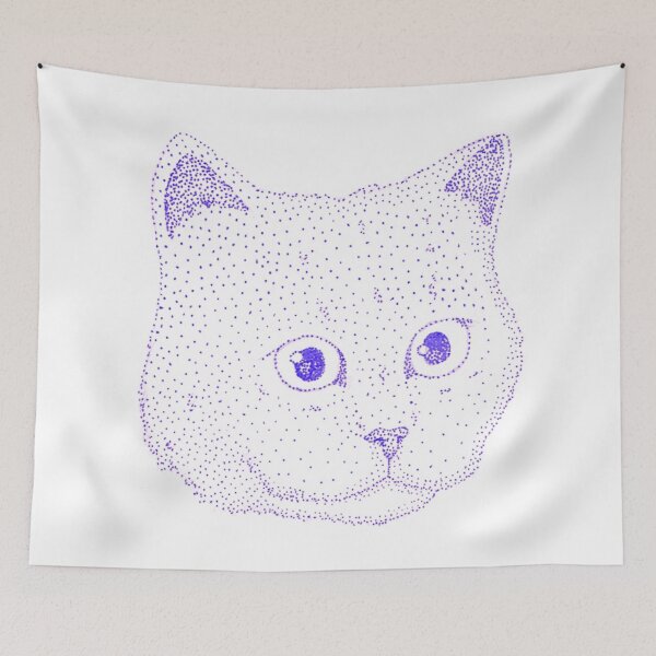 Item preview, Purple kitty designed and sold by -Pen-sive.