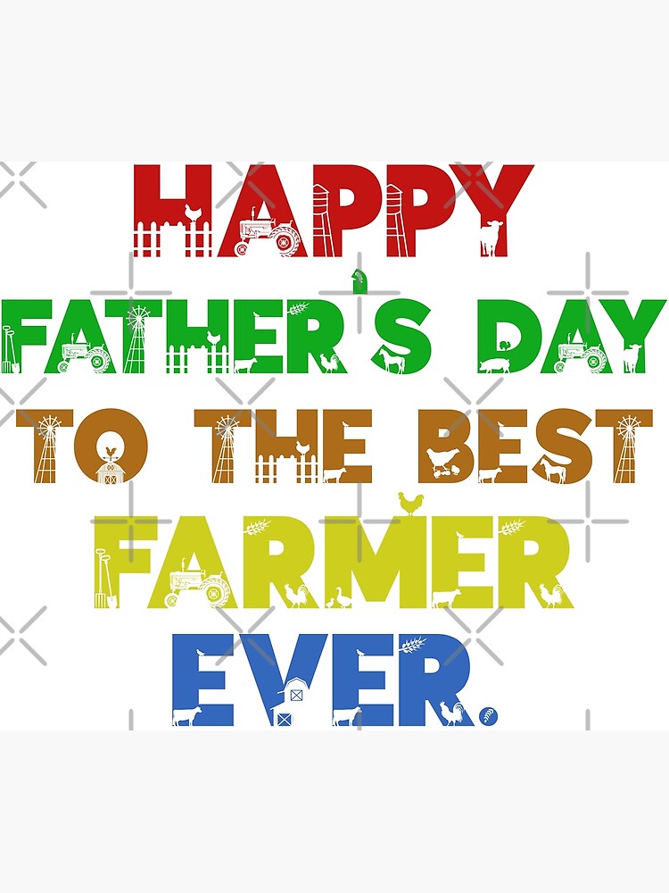 Tarjetas de felicitación «Feliz día del padre al mejor agricultor de todos  los tiempos» de marosharaf | Redbubble