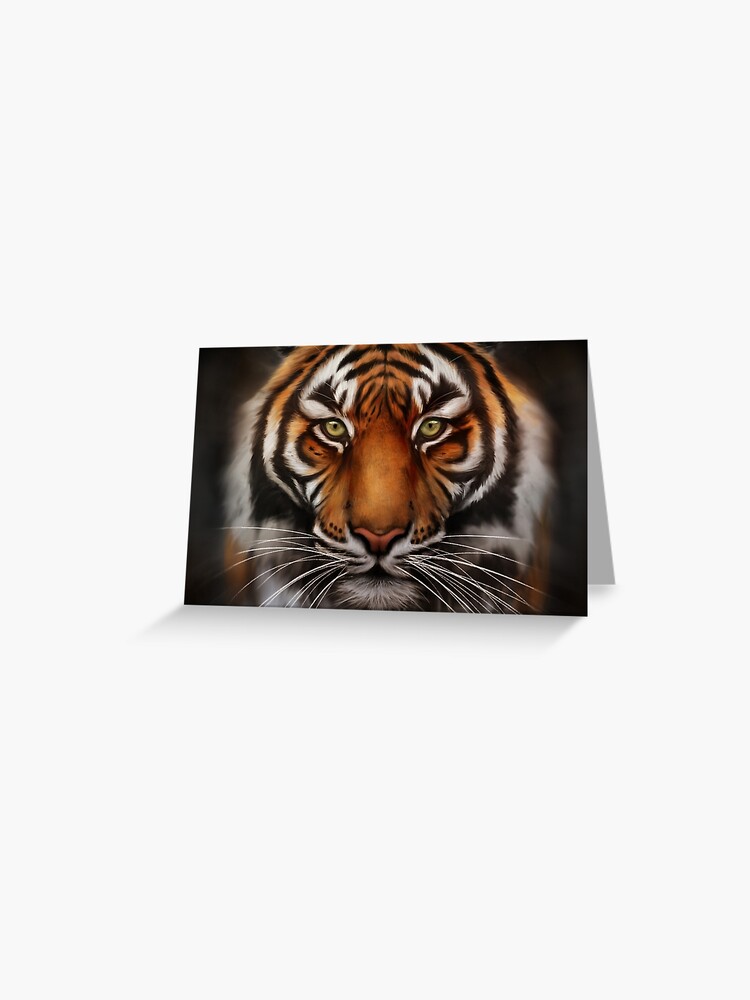 2 Tigers Greetings Card