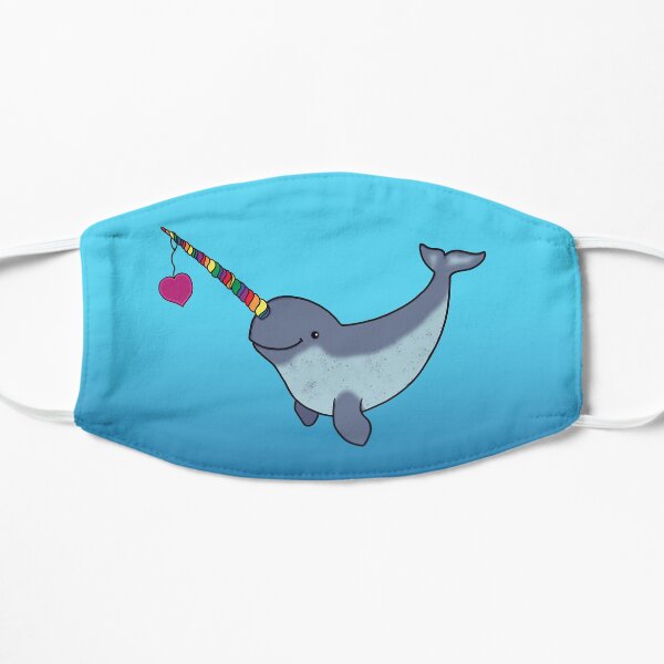 Narwhal of Love Mask Flat Mask