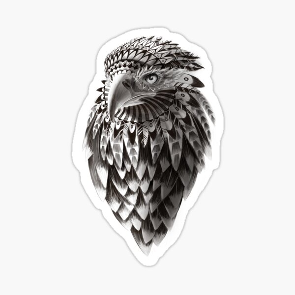 Item preview, Ornate Tribal Shaman Eagle Print designed and sold by SFDesignstudio.
