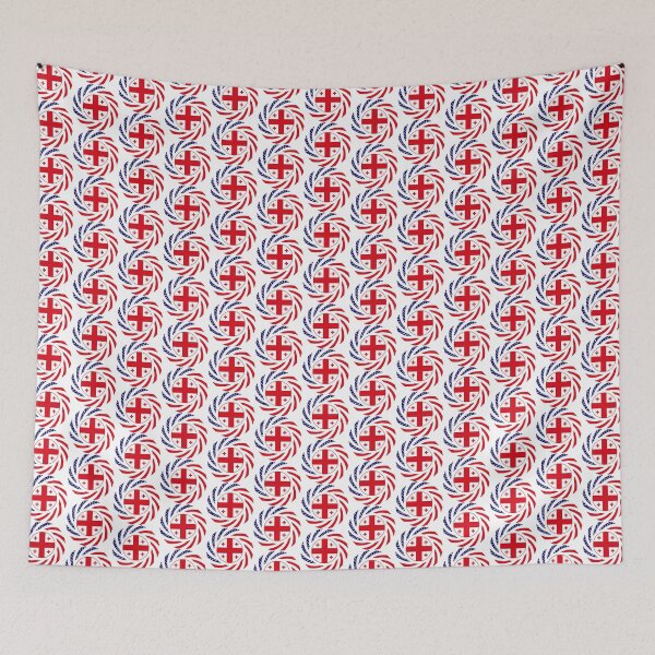 Item preview, Georgian American Multinational Patriot Flag Series designed and sold by Carbon-Fibre Media.