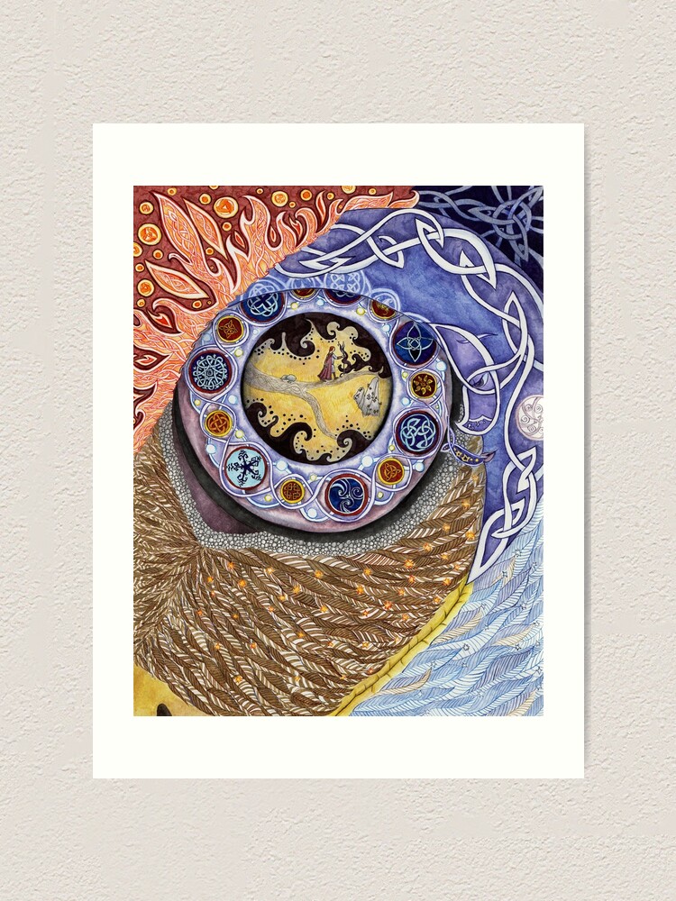 Alternate view of Eye of Achill Art Print