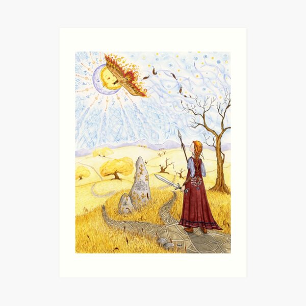 Hawk of Achill Art Print